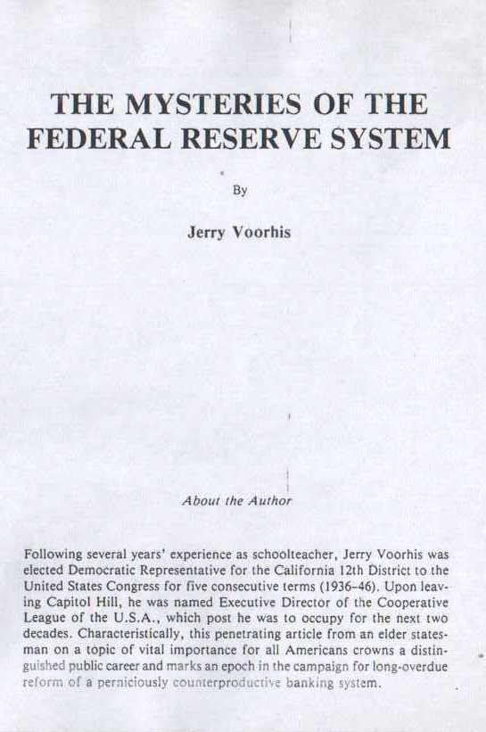 THE MYSTERIES OF THE FEDERAL RESERVE SYSTEM - page 2