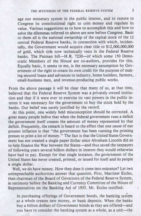 THE MYSTERIES OF THE FEDERAL RESERVE SYSTEM - page 5